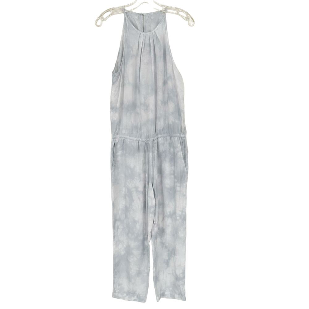 Cloth & Stone Gray White Tencel Jumpsuit Sz S